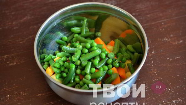 картофель с овощами