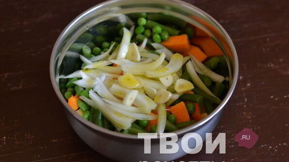 картофель с овощами