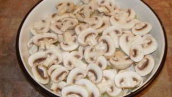 картофель с шампиньонами и сыром в духовке