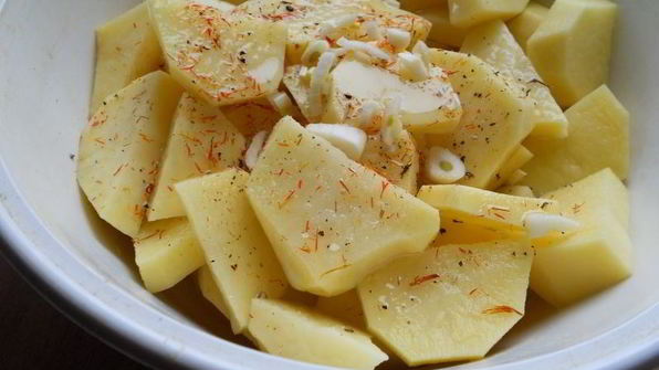 картофель с сыром в микроволновке