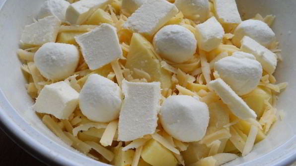 картофель с сыром в микроволновке