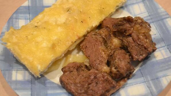 картофель со сливками и сыром