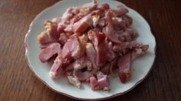 картофель в духовке с белыми грибами и беконом