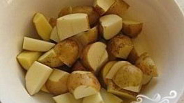 картофель в рукаве в духовке