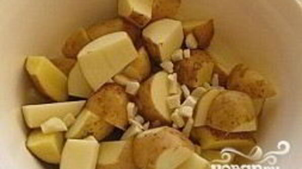 картофель в рукаве в духовке