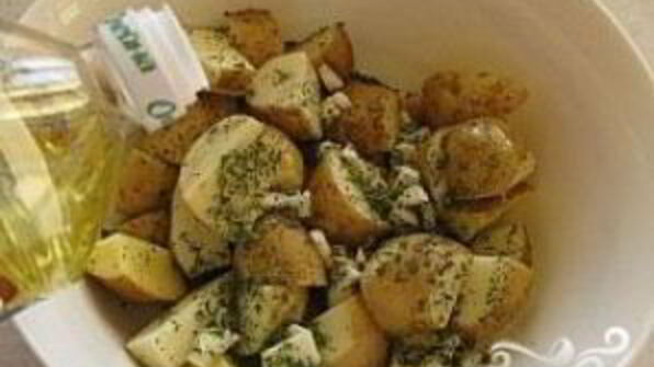 картофель в рукаве в духовке