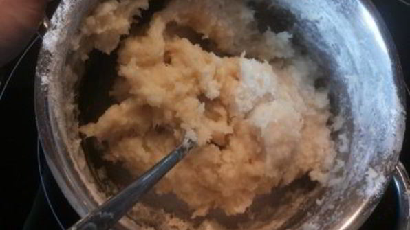 картофельные крокеты с куриной начинкой