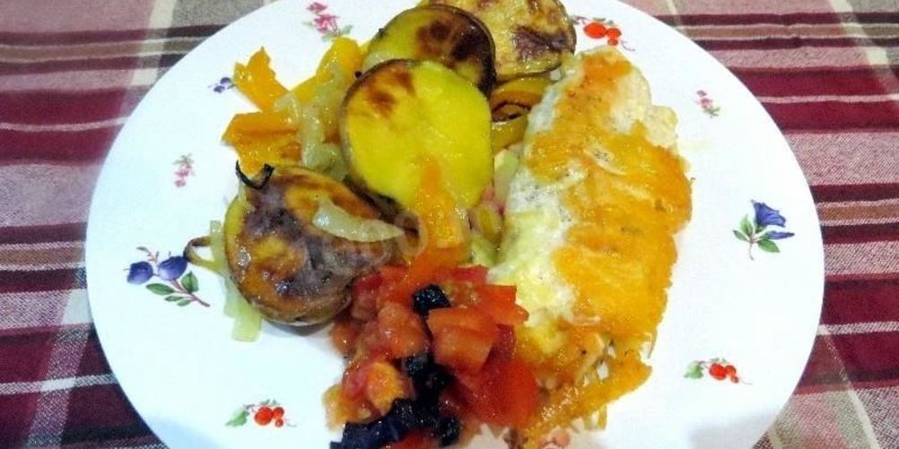 Рецепт картошка с грудкой куриной в томатно-сырном соусе