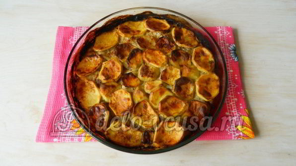 картошка с мясом в духовке