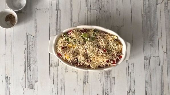 картошка с сосисками в духовке