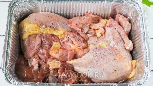 картошка с уткой в фольге в духовке