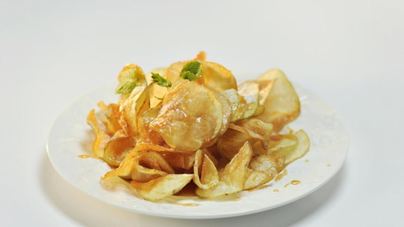 Хрустящий картофель с карамелью