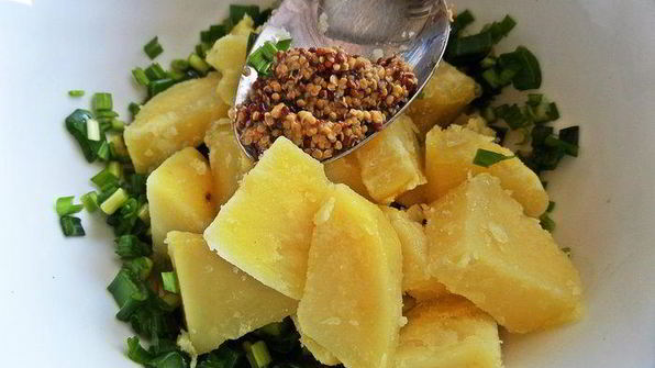 лимонный картофель с луком