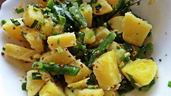 лимонный картофель с луком