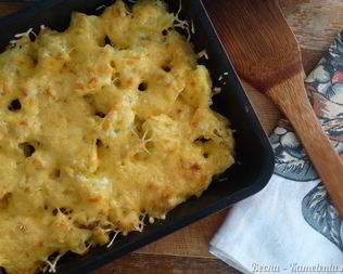 Отварной картофель в сметане