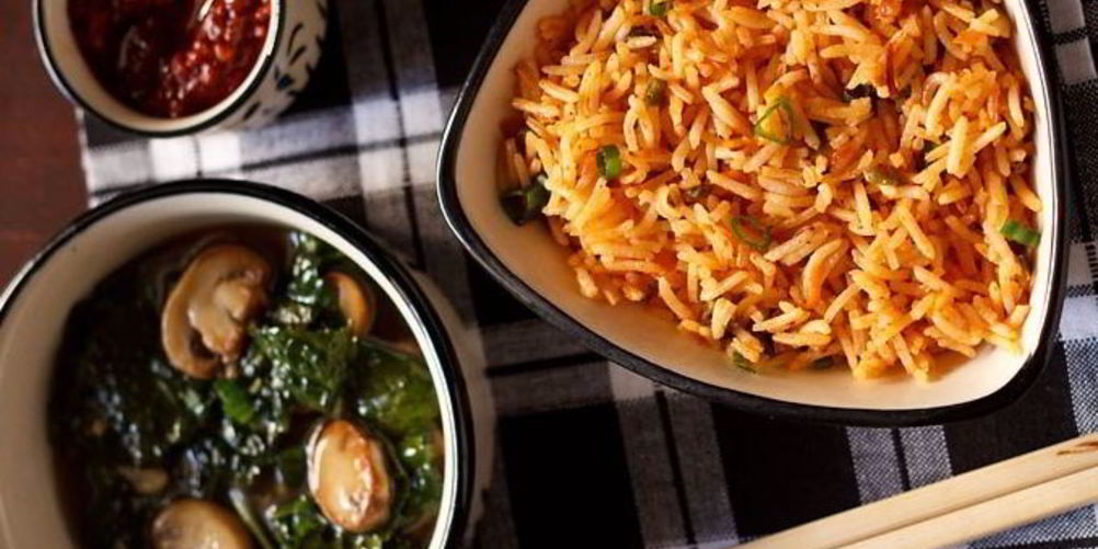 Рецепт отварной рис с овощами