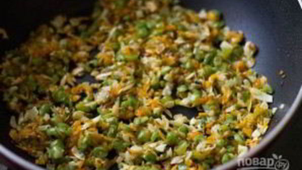 отварной рис с овощами