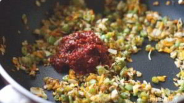 отварной рис с овощами