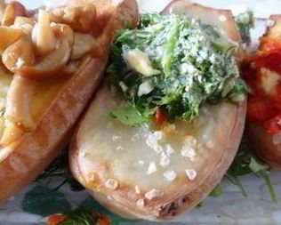 Печеный картофель с начинками