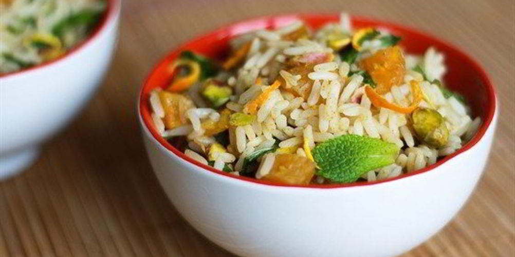 Рецепт пряный рис с фисташками