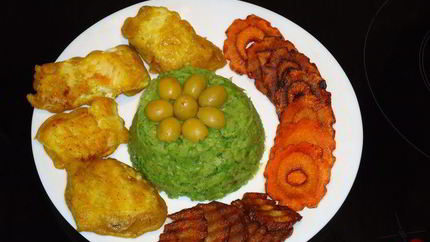 Пюре из зеленого горошка