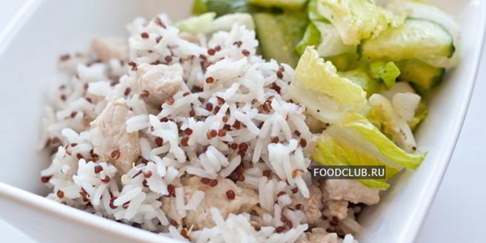 Рецепт рис и киноа с индейкой в мультиварке