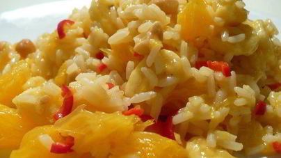 Рис с арахисом Завтрак на Бали