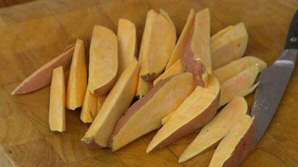 рис с бататом, клюквой и гранатом