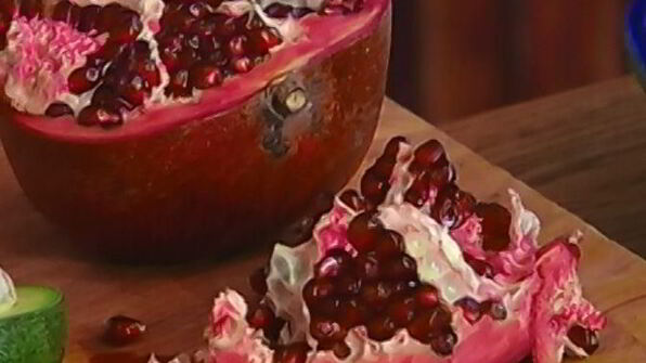 рис с бататом, клюквой и гранатом