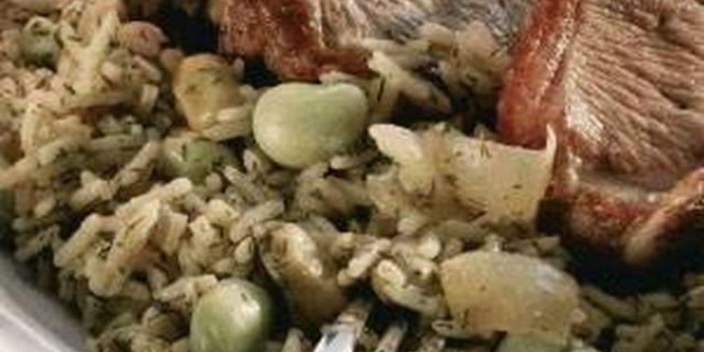 Рецепт рис с фасолью и мясом