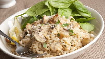 Рис с грибами в мультиварке