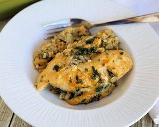 Рис с курицей в духовке