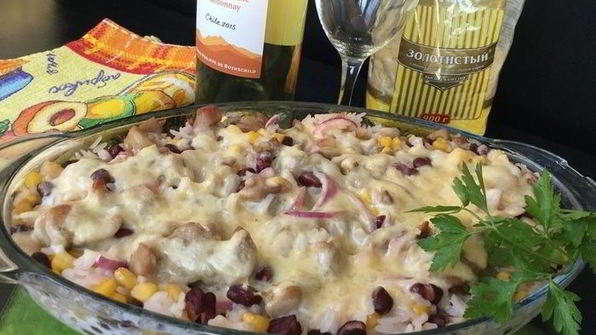 рис с курицей