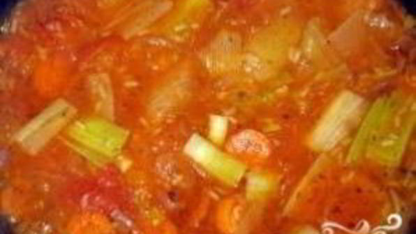 рис с луком-пореем