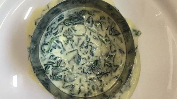 рис с морскими гребешками и сливочно-апельсиновым соусом