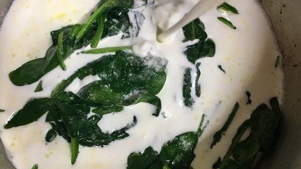 рис с морскими гребешками и сливочно-апельсиновым соусом