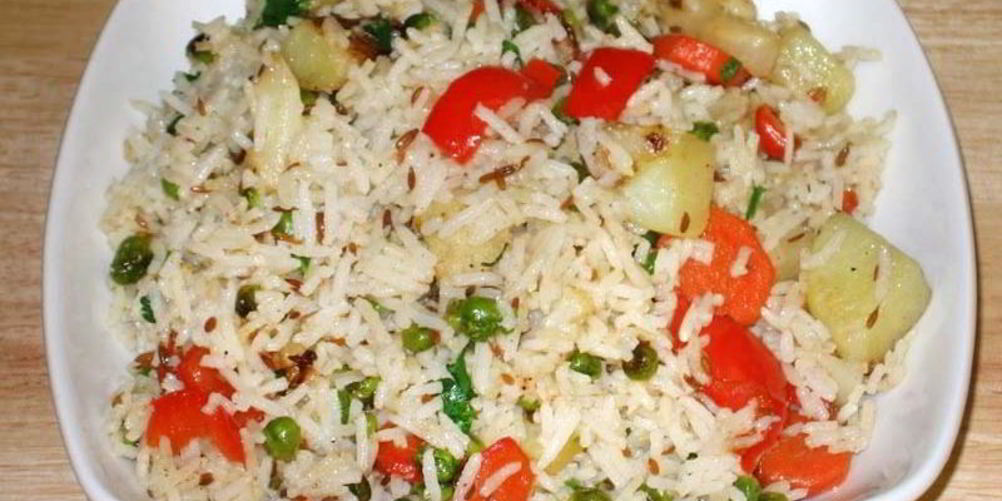 Рецепт рис с овощами в мультиварке