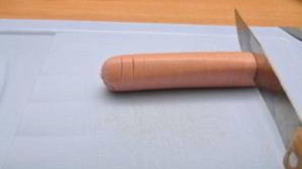 рис с сосисками