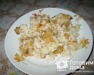 Рис с яблоками