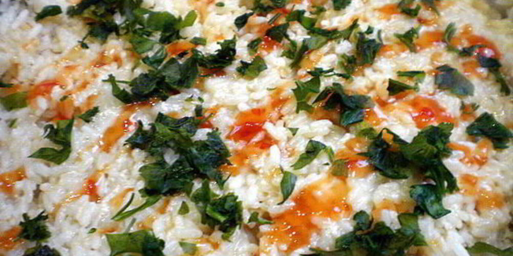 Рецепт рис с яйцом и сладким соусом чили