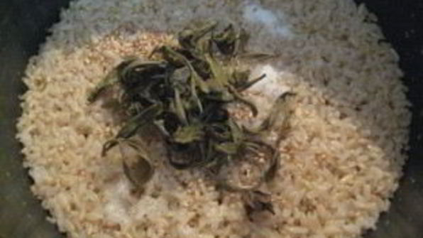 рис с зеленым чаем