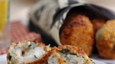 Рисовые крокеты с горгонзолой