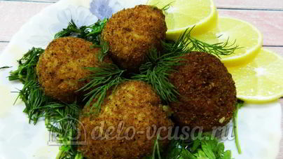 Рисовые крокеты с сыром и ветчиной