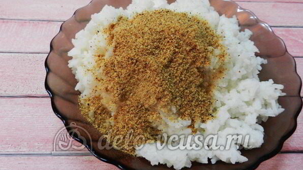 рисовые крокеты с сыром и ветчиной