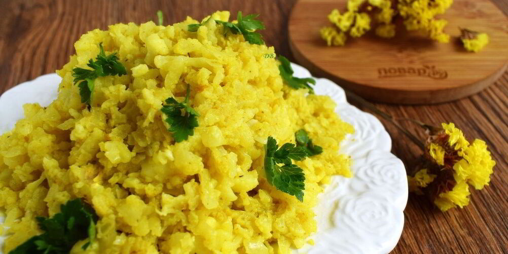 Рецепт восхитительный рис из цветной капусты