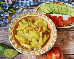 Жареная картошка на сливочном масле