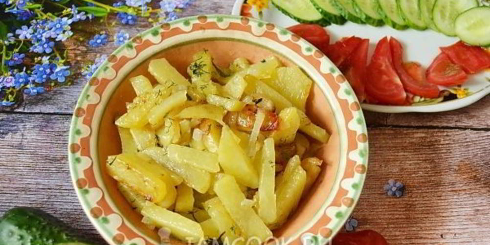 Рецепт жареная картошка на сливочном масле