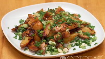 Жареная картошка с шампиньонами