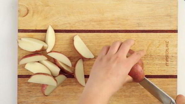 жареный картофель с оливками и лимоном по-мароккански