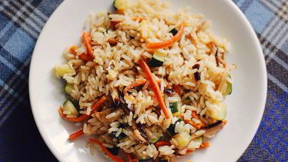 Жареный рис с яйцом по-китайски